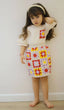 PEARLY DEDTAILED CROWN HAIR ACCESSORY SUZENE SKIRT AND T-SHIRT THREE PIECE CREAM SET