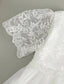 WHITE LACE DRESS SET WITH DELICATE DETAILS ROUND NECK PERFECT FOR BAPTISMS WEDDINGS BIRTHDAYS AND SPECIAL PHOTOSHOOTS WITH MATCHING BONNET 0-2 YEARS