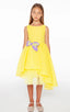 YELLOW JACQUARD DRESS