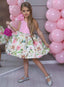 3D ROSE ACCESSORY PRINTED SPECIAL OCCASION BIRTHDAY DRESS
