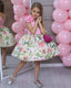 3D ROSE ACCESSORY PRINTED SPECIAL OCCASION BIRTHDAY DRESS