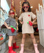 STRAWBERRY STRIPED DRESS SET