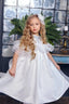 A GLIMMERING DREAM DRESS FOR LITTLE PRINCESSES FOR BIRTHDAY WEDDING SPECIAL OCCASION DRESS