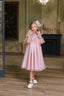 A GLIMMERING DREAM PINK DRESS FOR LITTLE PRINCESSES FOR BIRTHDAY WEDDING SPECIAL OCCASION DRESS