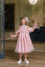 A GLIMMERING DREAM PINK DRESS FOR LITTLE PRINCESSES FOR BIRTHDAY WEDDING SPECIAL OCCASION DRESS