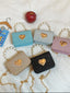 A MINI LOVE TOTE A PEARL HANDHELD METAL CHAIN BAG SUITABLE FOR DAILY OUTINGS AND PARTIES THE BEST CHOICE FOR GIFT AND BIRTHDAY GIFTS