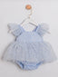 STAR SEQUIN EMBELLISHED TULLE BABY ROMPER PERFECT FOR BIRTHDAYS SPECIAL OCCASIONS AND WEDDINGS
