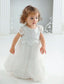 BABY GIRL LONG LACE DRESS WITH BONNET FOR CHRISTENING WEDDING AND BIRTHDAY DRESS 0-2 YEARS