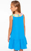 BLUE RAINBOW COLLAR DRESS