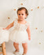 BUTTERFLY ANGEL WING LACE AND TULLE DETAILED DRESS WITH SPARKLING FLORAL HAIR CLIP PERFECT FOR BIRTHDAYS WEDDINGS AND CHRISTENINGS