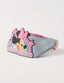 DISNEY MINNIE MOUSE LIGHT BLUE GIRLS BELT BAG ADJUSTABLE SHOULDER STRAP LARGE CAPACITY CARTOON DESIGN STAR AND RAINBOWS