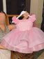 ENCHANTING 3D FLORAL PINK BIRTHDAY SPECIAL OCCASION PRINCESS DRESS