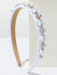 FASHION THIN HEADBAND WITH CRYSTAL RHINESTONE DECOR FOR WEDDING COMMUNION BIRTHDAY HAIR ACCESSORY