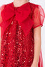 FESTIVE SPARKLE BOW DRESS