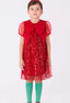 FESTIVE SPARKLE BOW DRESS