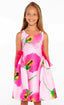 Floral Print Pink Dress