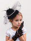 GIRLS PARTY DRESS WITH PEARL MINI HAT AND LACE GLOVES COMBINATION SUITABLE FOR GATHERINGS PARTIES WEDDING BIRTHDAY AND PHOTO SHOOTS