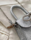 GIRLS SILVER HANDBAG WITH BOWKNOT DETAIL FASSHIONABLE HAND OR SHOULDER BAG FOR WEDDING BIRTHDAY