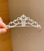GLITTERY SILVER PRINCESS SPECIAL OCCASION DRESS AND CRYSTAL TIARA SET