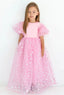 STAR-PATTERNED PINK TUTU DRESS