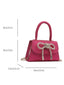 HANDBAG WITH HOT PINK BOWKNOT DETAIL GIRLS FASSHIONABLE HAND OR SHOULDER BAG FOR WEDDING BIRTHDAY