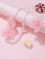 HANDMADE PEARLY FLORAL CHIFFON BRACELET NECKLACE JEWELRY 2 PIECE SET FOR BIRTHDAY WEDDING STRAGE PERFORMANCE FOR KIDS