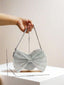 HEART BOW RHINESTONE DECORATED FOR WEDDING BIRTHDAYSPECIAL DAY PRINCESS HANDBAG