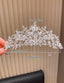 HIGH END ELEGANT WHITE CROWN HEADBAND HAIR ACCESSORY FOR GIRLS FOR WEDDING FIRST COMMUNION BIRTHDAY