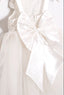 LACE AND TULLE SPEDIAL OCCASION DRESS WITH SATIN BACK AND 3D FLORAL ACCESSORY PERFECT FOR WEDDINGS CHRISTENINGS BIRTHDAY SPECIAL EVENTS