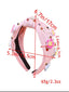 3D FLORAL HEADBAND WITH SPARKLING RHINESTONES AND PEARL EMBELLLISHMENT