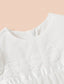 WHITE LACE EMBROIDERED BABY BAPTISM AND SPECIAL OCCASION DRESS WITH HAT