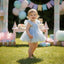 STAR SEQUIN EMBELLISHED TULLE BABY ROMPER PERFECT FOR BIRTHDAYS SPECIAL OCCASIONS AND WEDDINGS
