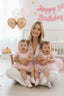 STAR SEQUIN EMBELLISHED TULLE BABY ROMPER PERFECT FOR BIRTHDAYS SPECIAL OCCASIONS AND WEDDINGS