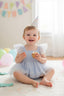STAR SEQUIN EMBELLISHED TULLE BABY ROMPER PERFECT FOR BIRTHDAYS SPECIAL OCCASIONS AND WEDDINGS
