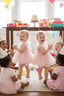STAR SEQUIN EMBELLISHED TULLE BABY ROMPER PERFECT FOR BIRTHDAYS SPECIAL OCCASIONS AND WEDDINGS