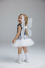 SEQUIN SKIRT AND BLOUSE SET WITH PEARL DETAIL BOW SOCKS
