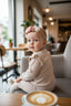 3D PINK KNITTED FLORAL EMBROIDERED POLKA DOT SET