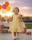 🍋YELLOW GIRLS' DRESS - SET INCLUDES HAIR BOW 3 - 24 MONTHS