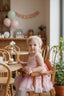 TUTU DRESS WITH LOVE THEMED EMBELLISHMENT AND FLORAL HEADBAND COMBINATION