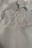 BOW BAND ACCESSORY COMBO DAISY SEQUIN TULLE SPECIAL OCCASION DRESS 6-36M