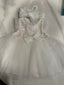 BOW BAND ACCESSORY COMBO DAISY SEQUIN TULLE SPECIAL OCCASION DRESS 6-36M