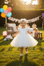BOW BAND ACCESSORY COMBO DAISY SEQUIN TULLE SPECIAL OCCASION DRESS 6-36M