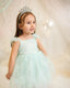 CRYSTAL QUEEN CROWN ACCESSORIZED MINT GREEN PINK WHITE BABY BLUE SPARKLING PRINCESS BIRTHDAY WEDDING SPECIAL OCCASION DRESS