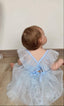 STAR SEQUIN EMBELLISHED TULLE BABY ROMPER PERFECT FOR BIRTHDAYS SPECIAL OCCASIONS AND WEDDINGS