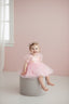 PINK SEQUIN BABY SPECIAL OCCASION DRESS WITH 3D BUTTERFLY ACCESSORY AND TULLE PERFECT FOR BIRTHDAYS WEDDINGS AND PHOTOSHOOTS