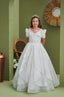 FLOWERED PEARL APPLIQUÉ DETAILED ROYAL COMMUNION BIRTHDAY WEDDING DRESS 7-11 YEARS