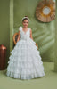 FAIRY-TALE INSPIRED LAYERED FLORAL PRINCESS WEDDING BIRTHDAY COMMUNION DRESS 2-6 YEARS