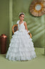 FAIRY-TALE INSPIRED LAYERED FLORAL PRINCESS WEDDING BIRTHDAY COMMUNION DRESS 2-6 YEARS