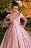 SHAWL COLLAR SPARKLING SATIN WEDDING SPECIAL OCCASION COMMUNION DRESS 2-6 YEARS