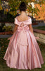 SHAWL COLLAR SPARKLING SATIN WEDDING SPECIAL OCCASION COMMUNION DRESS 2-6 YEARS